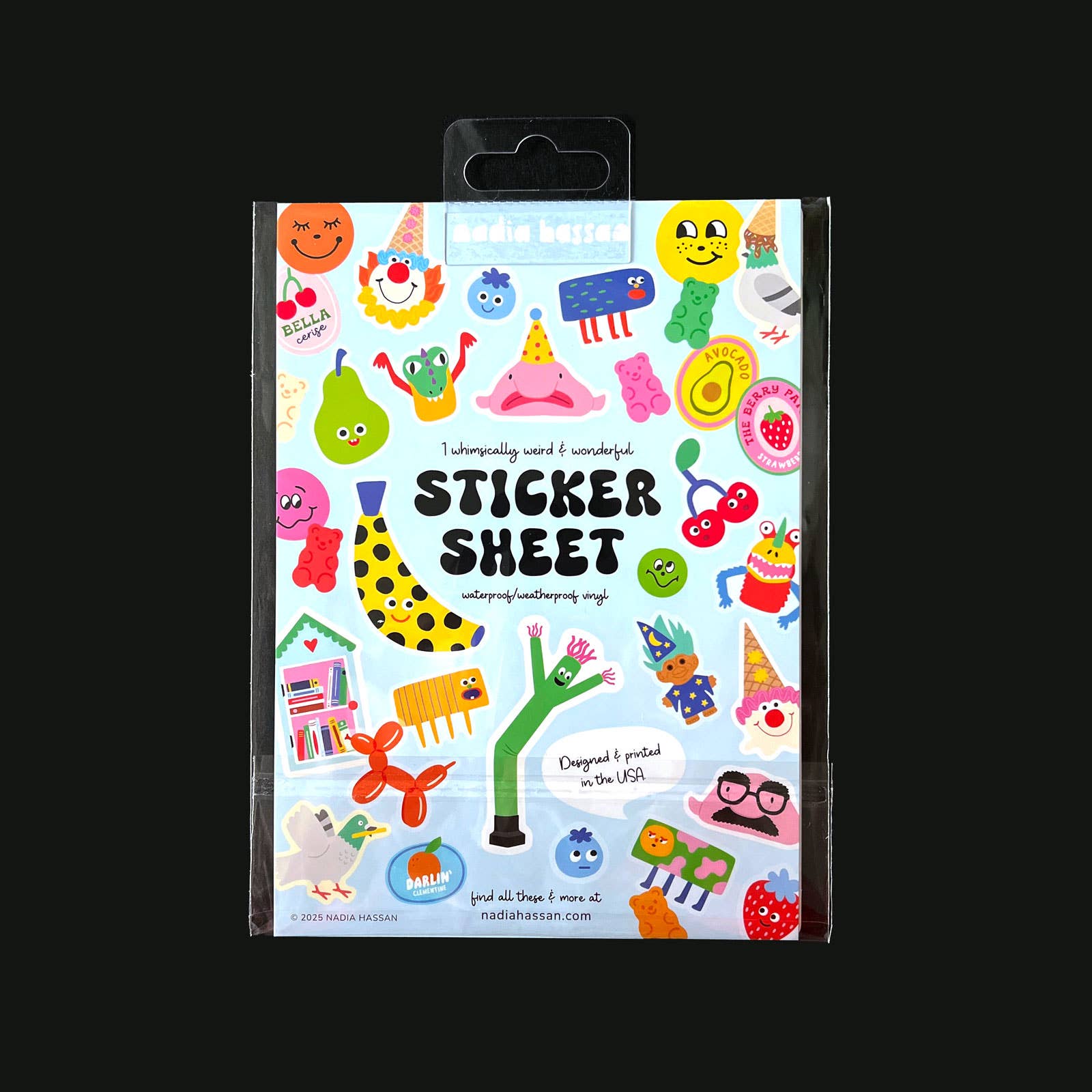 Produce sticker sheet