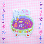 I Love Soup Glitter Vinyl Sticker