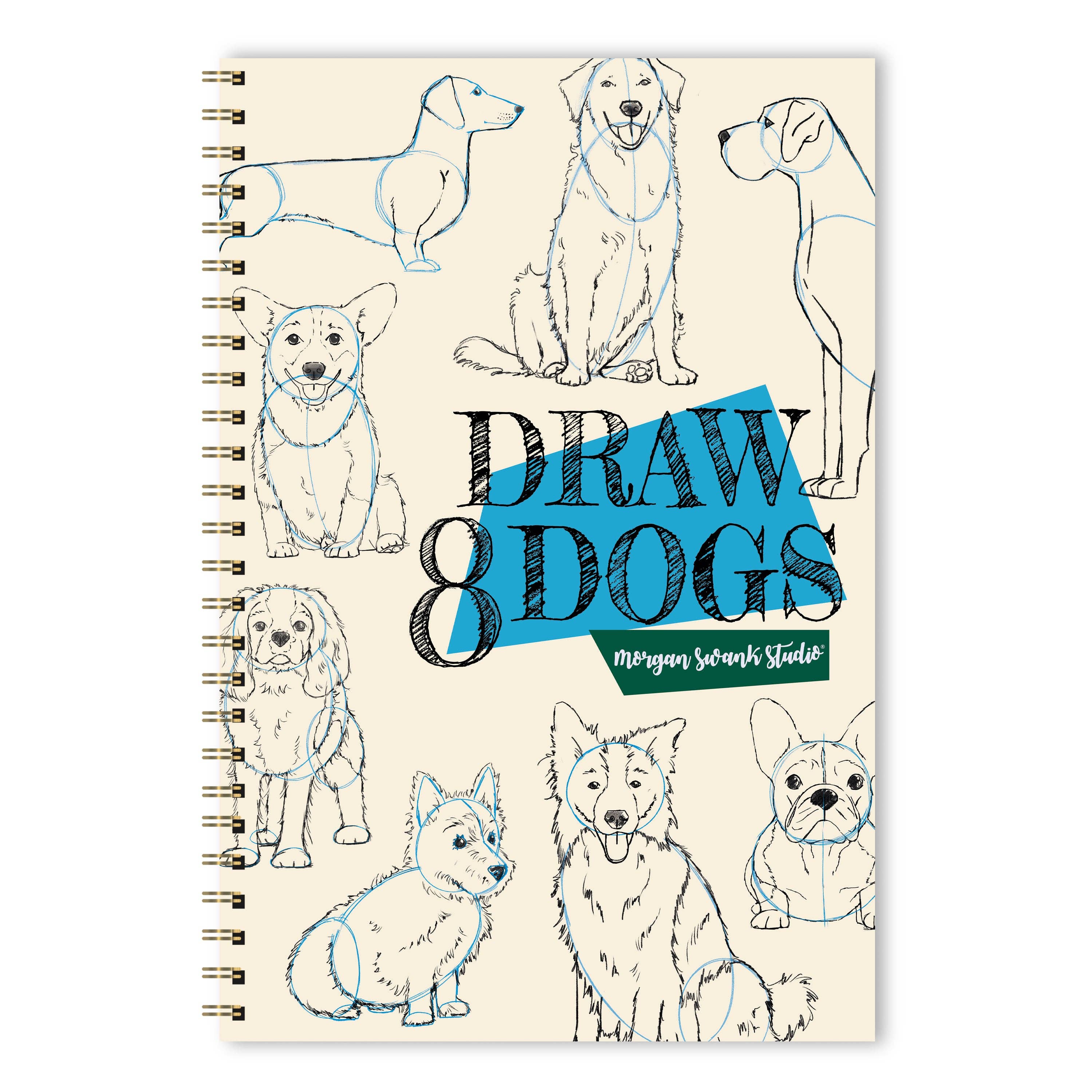 Draw 8 Dogs | Drawing Activity Book