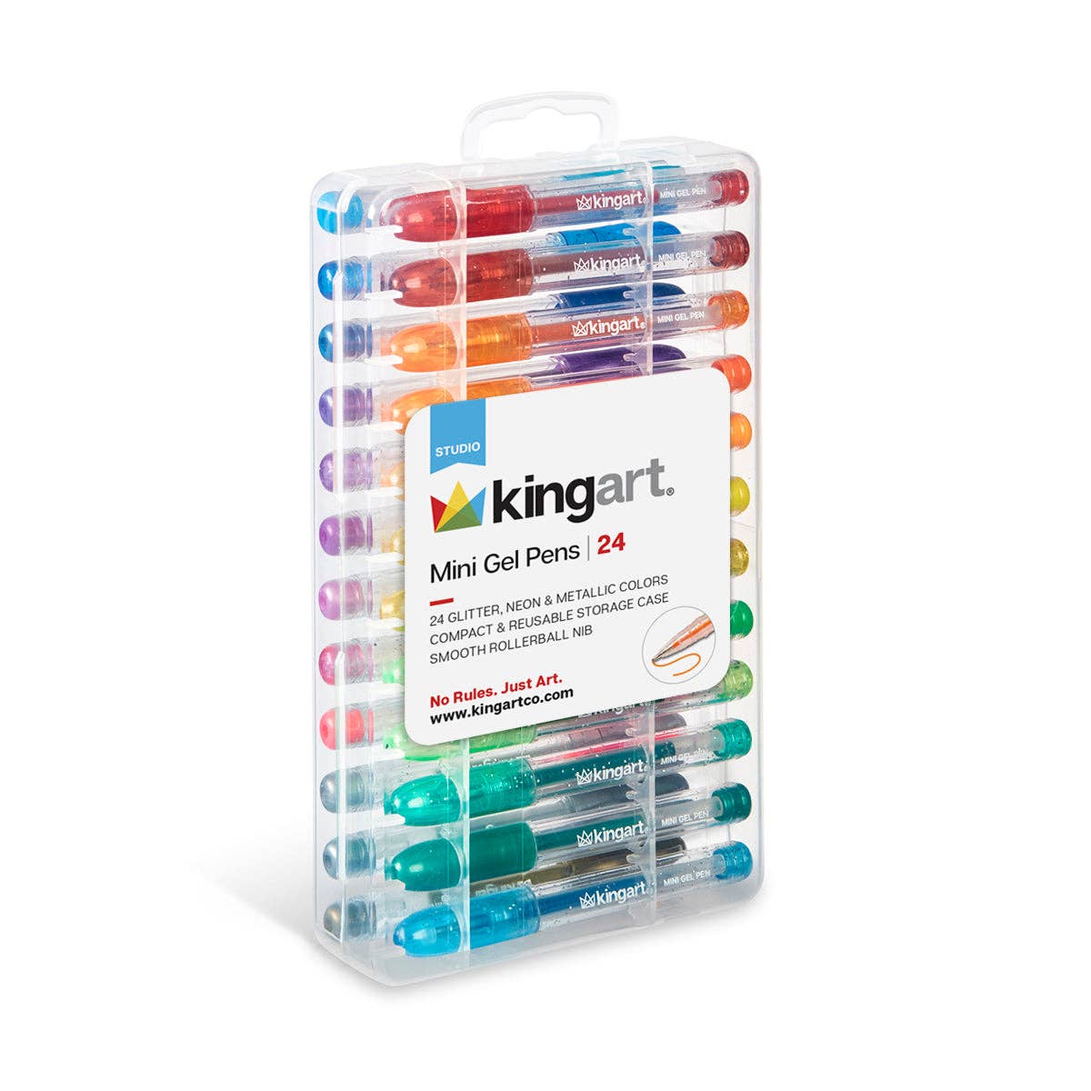 Mini Gel Pens in Case, 24 pc