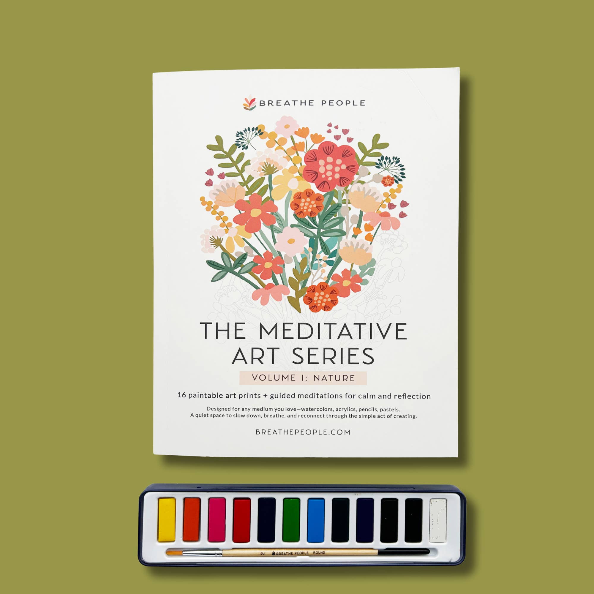 Meditative Painting Art Book: Simple Prompts + Journal Reflections