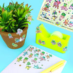Happy Planters - Garden Stationery Holographic Sticker Sheet