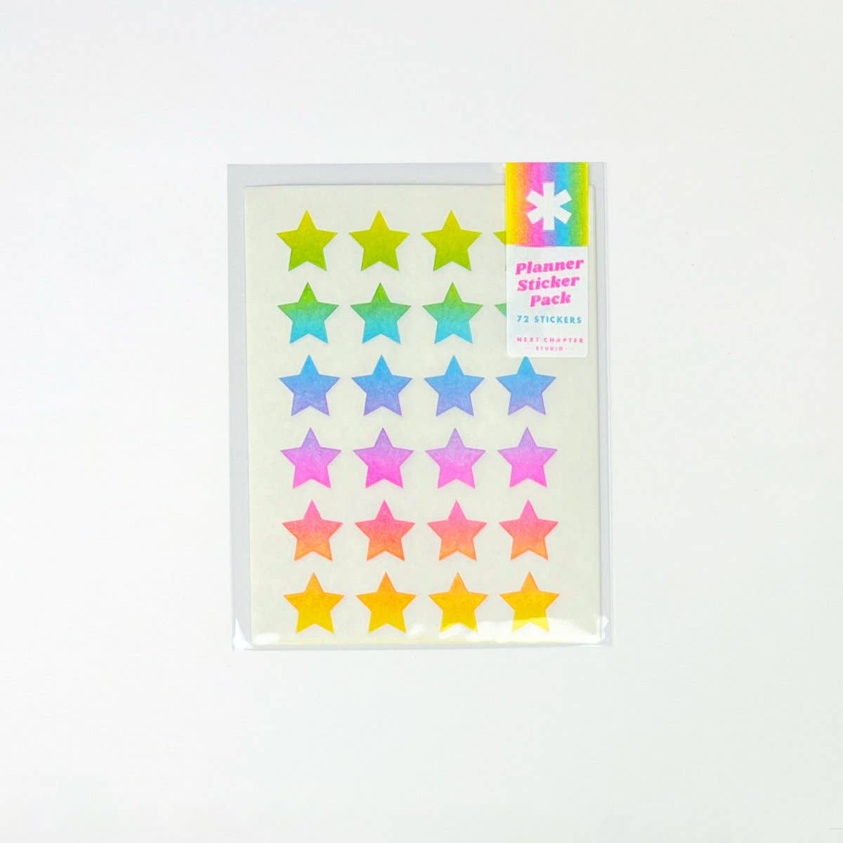 Rainbow Stars sticker sheet