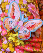 Carnival Moth matte vinyl sticker