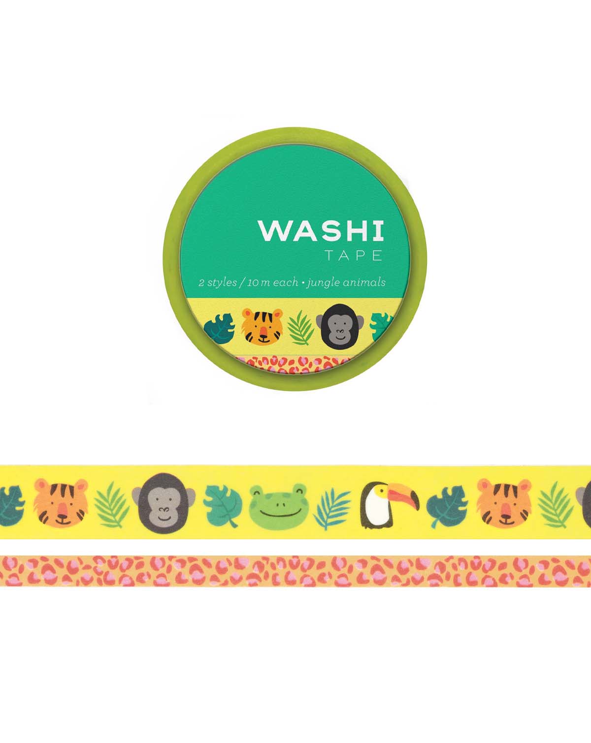 Jungle Animals Set of 2 Washi Tape