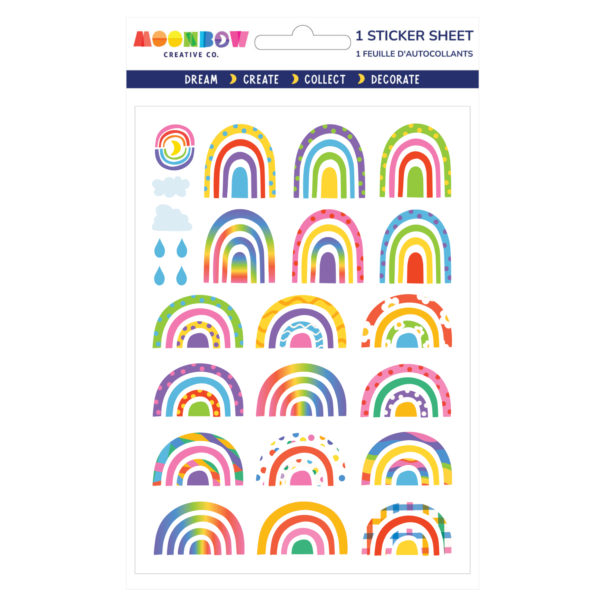 Happy Rainbows Glossy Sticker Sheet