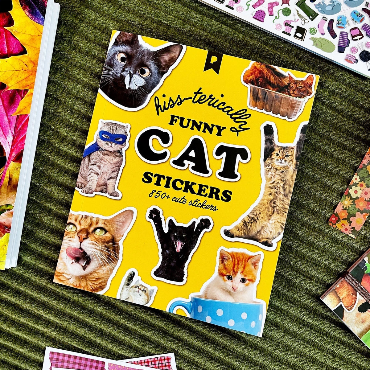 Hiss-terically Funny Cat Stickers book
