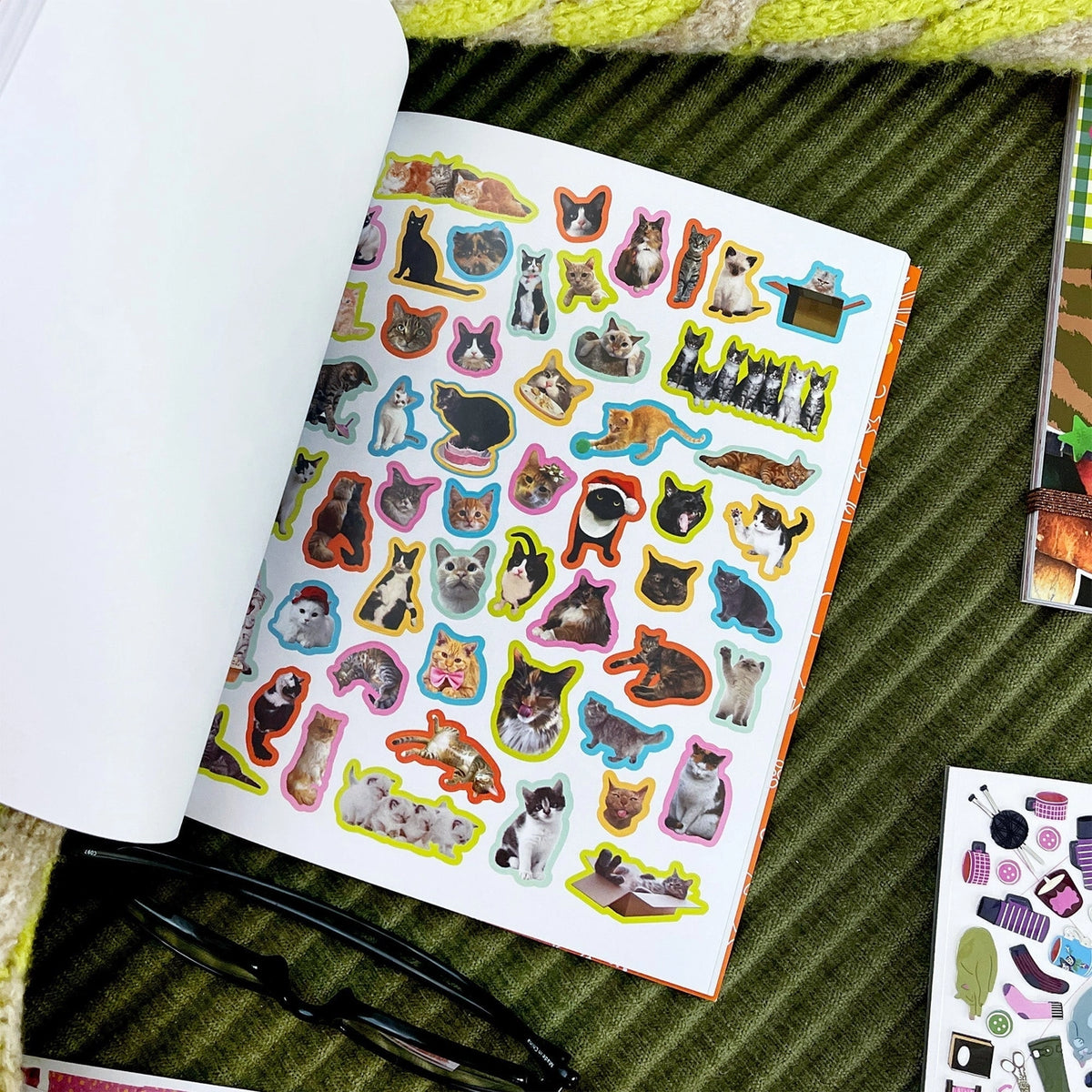 Hiss-terically Funny Cat Stickers book
