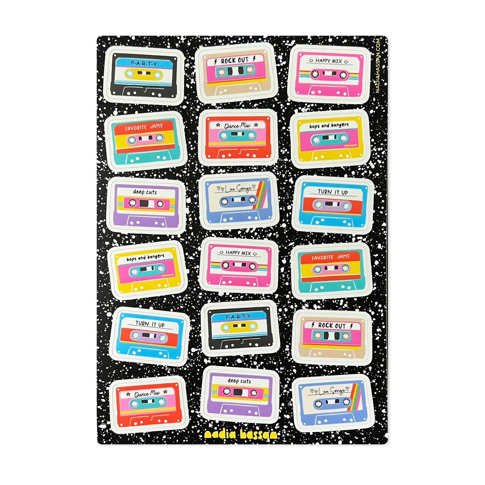 Mix Tapes sticker sheet