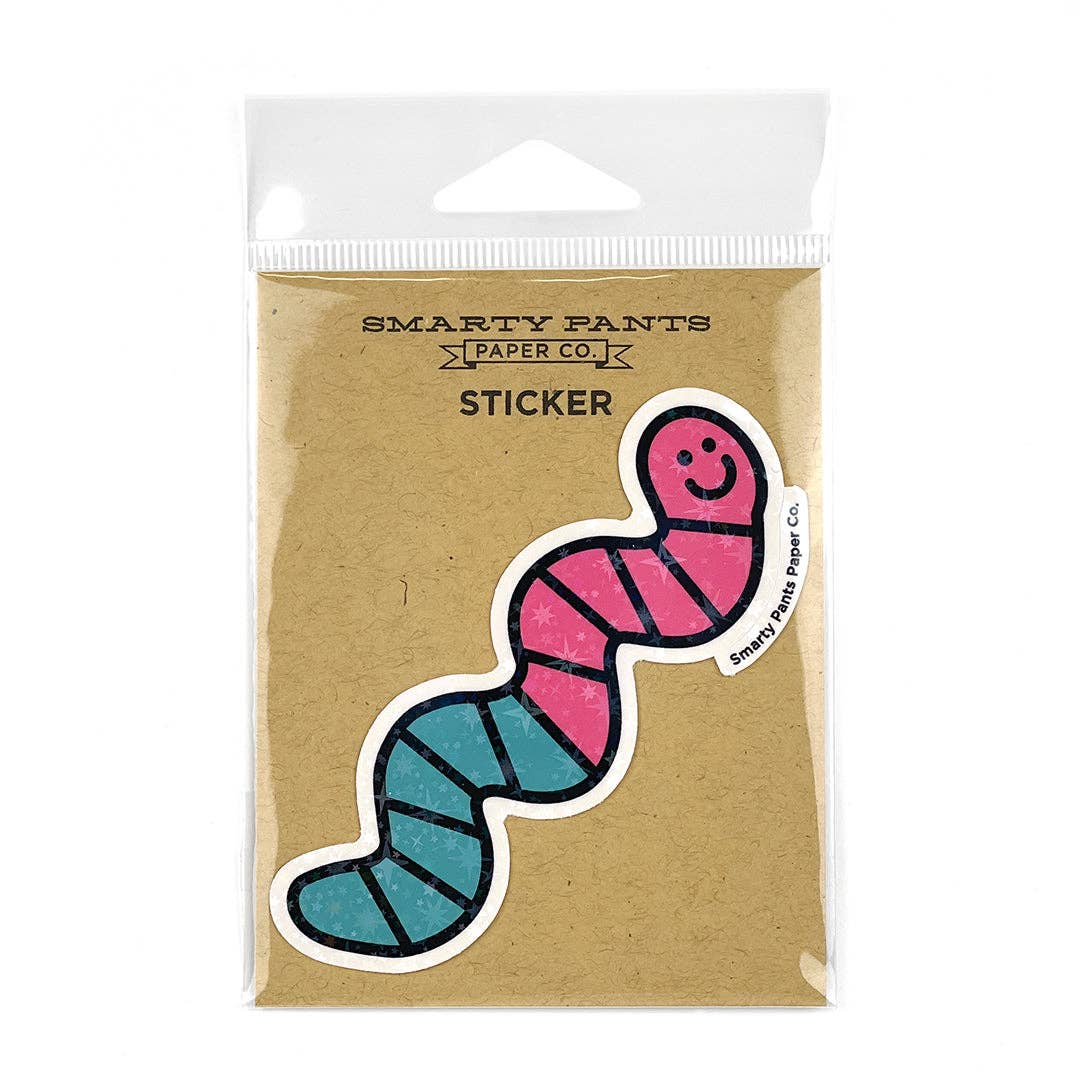 Gummy Worm Vinyl Sticker