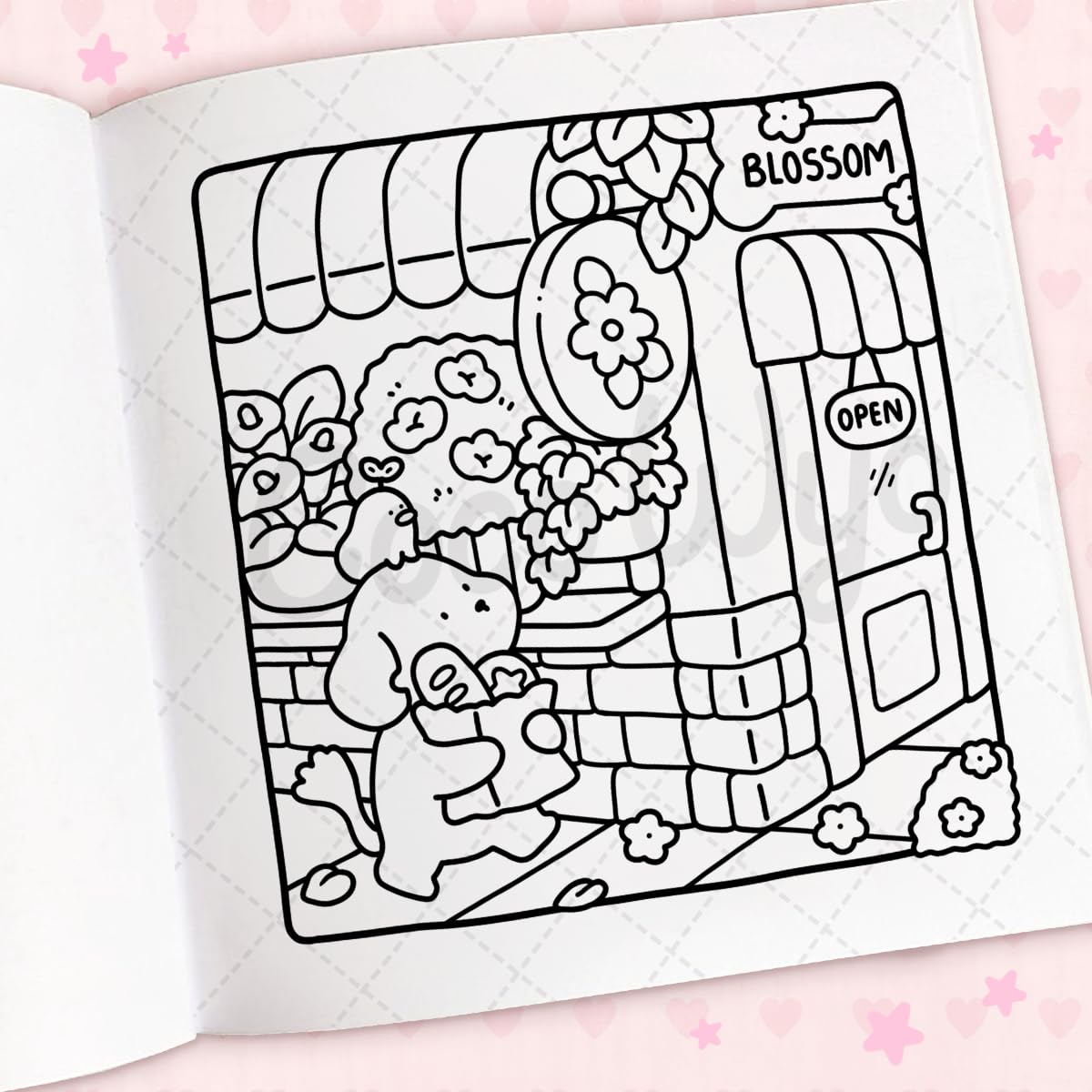 Cozy Cuties coloring book by Coco Wyo