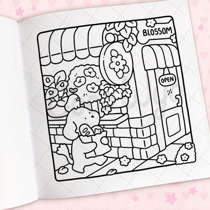 Cozy Cuties coloring book by Coco Wyo