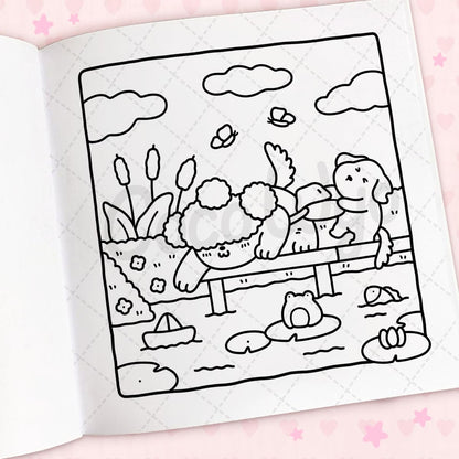 Cozy Cuties coloring book by Coco Wyo