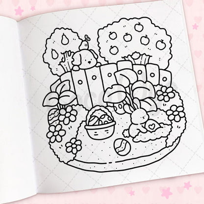 Cozy Cuties coloring book by Coco Wyo