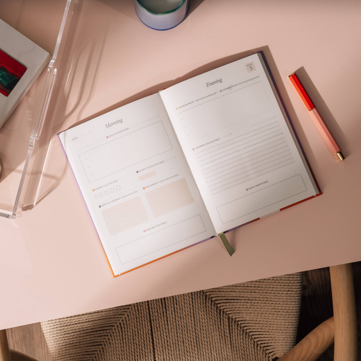 Warmth Guided Wellness Journal, A5 Hardcover