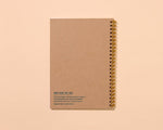 Letterpress A5 Lined Spiral Notebook—Strawberry