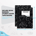 Composition Book, Black Marble WR 100 Ct.