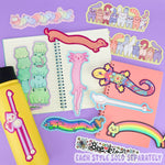 Rainbow Kitty Cat long vinyl sticker