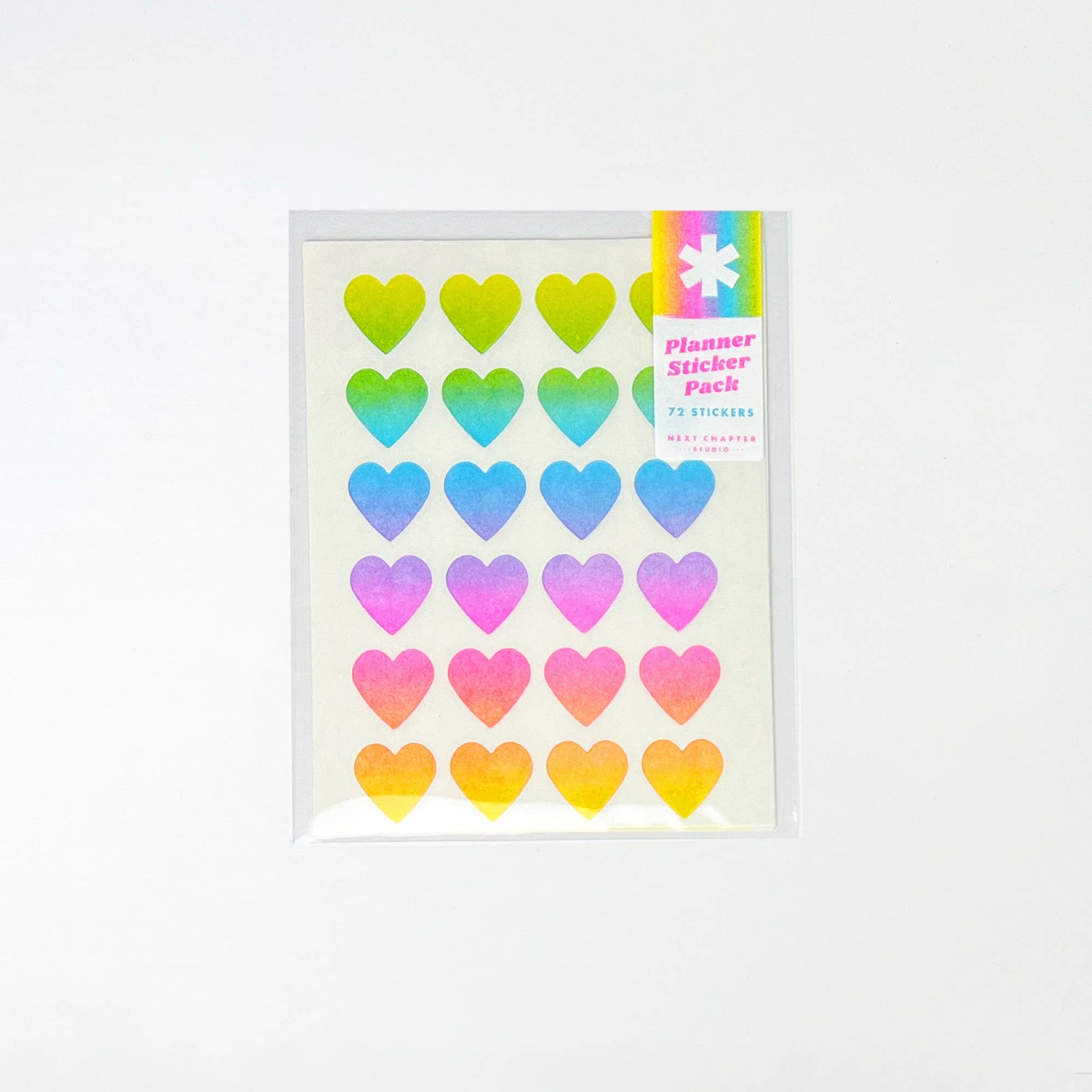 Rainbow Stars sticker sheet