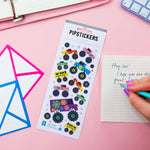 Wheelie Awesome sticker sheet