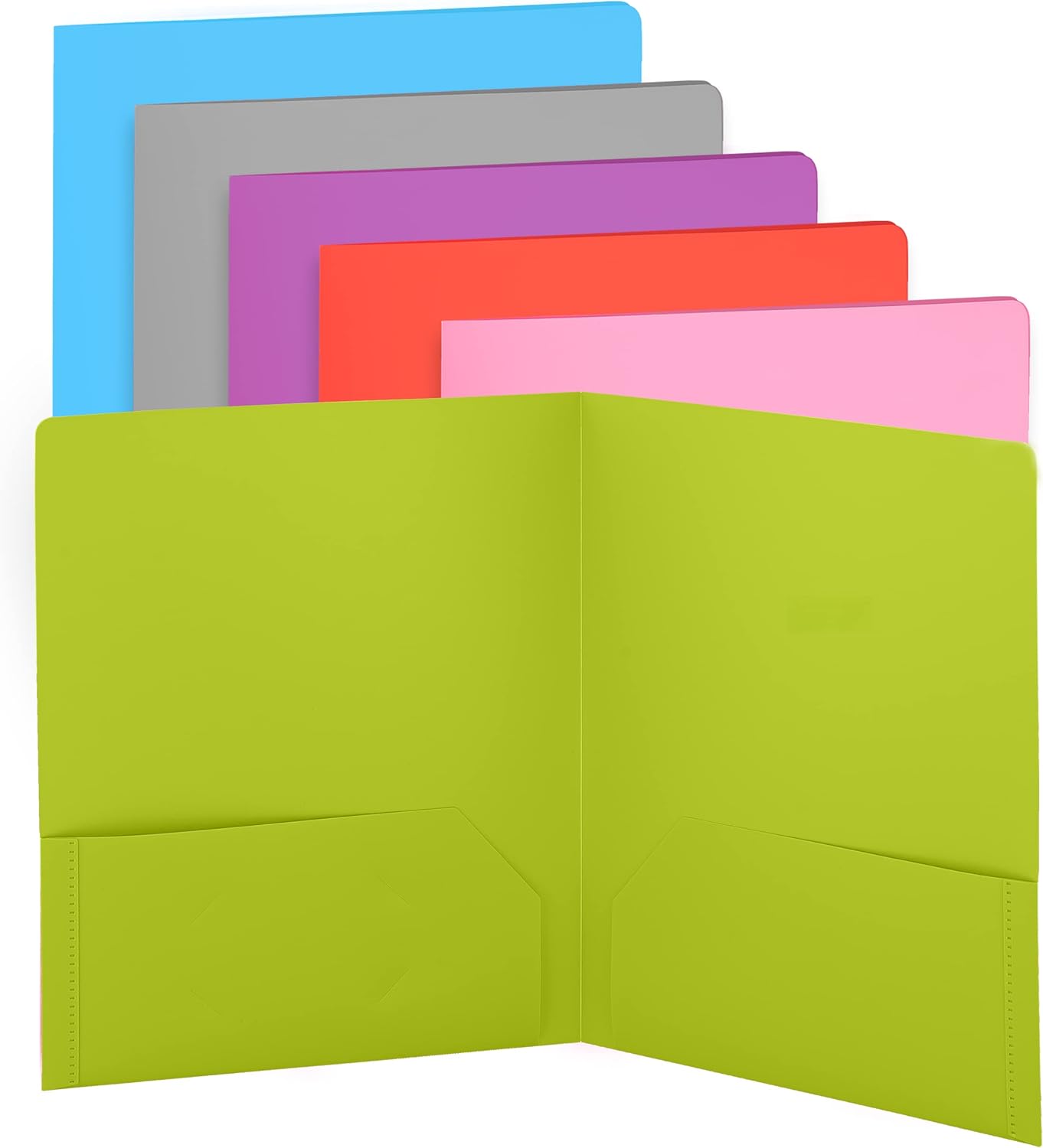 Poly 2-Pocket Folder: Assorted Colors