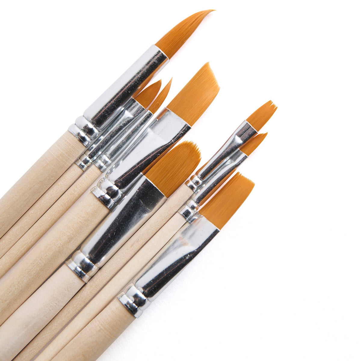 Set of 8 Nylon Filament Paintbrushes