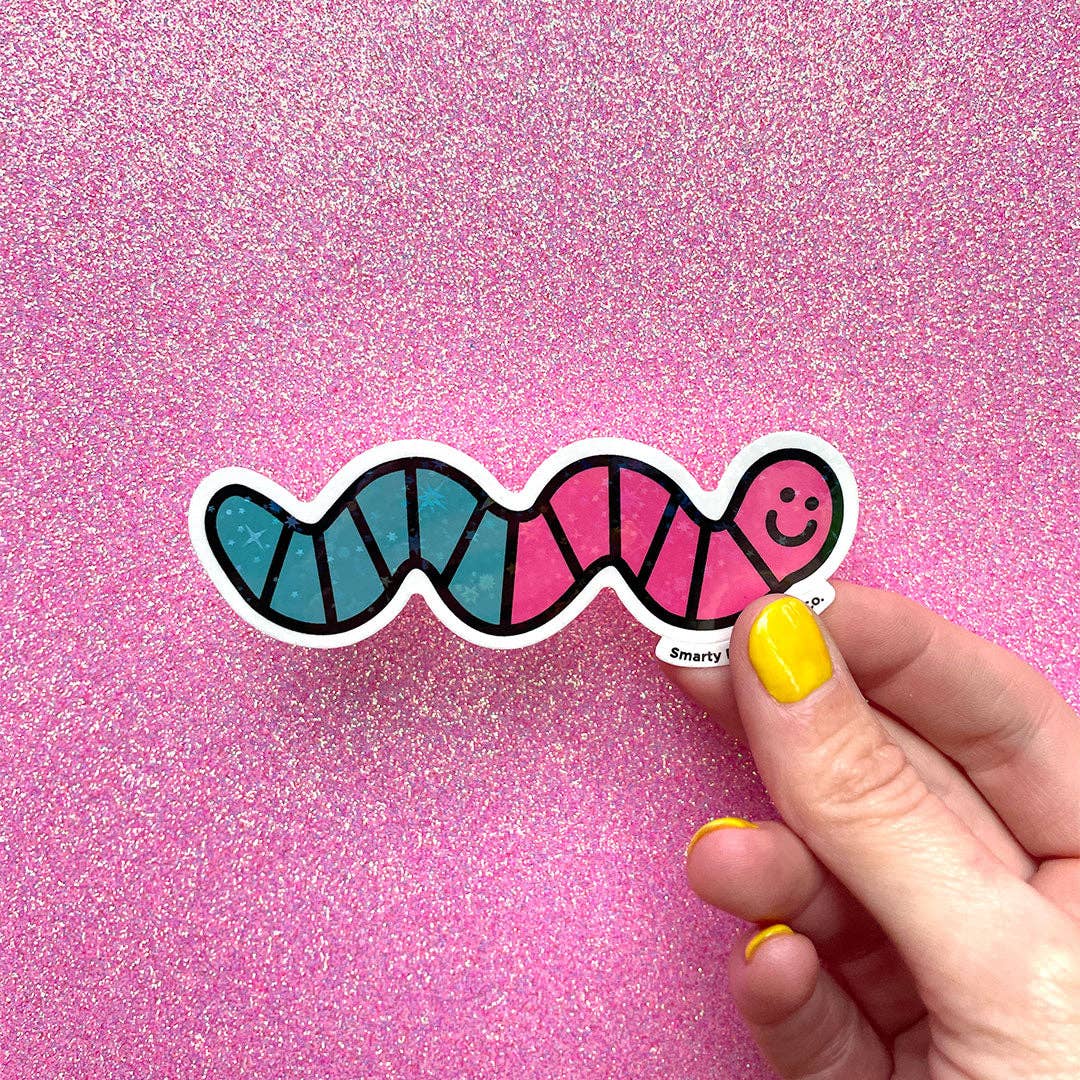 Gummy Worm Vinyl Sticker