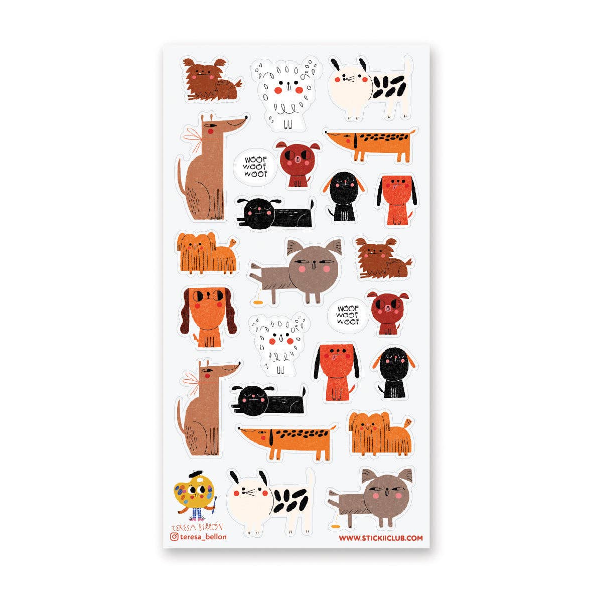 Pawfect Pups Sticker Sheet