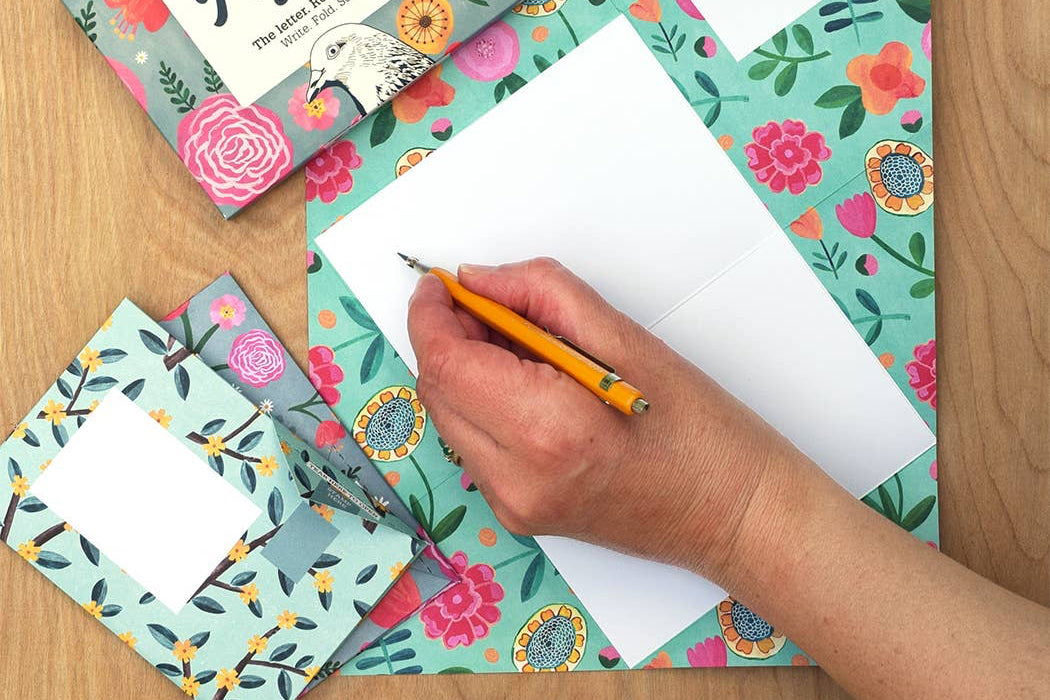 Wildflower Pigeon, Floral Letter Pack - Pack of 6 Letters