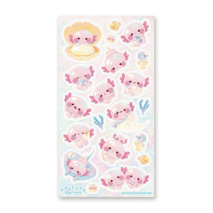 Adorable Axolotls Sticker Sheet