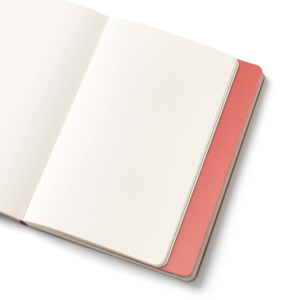 A5 Stepped Lined & Dotted Notebook, Pink Waves