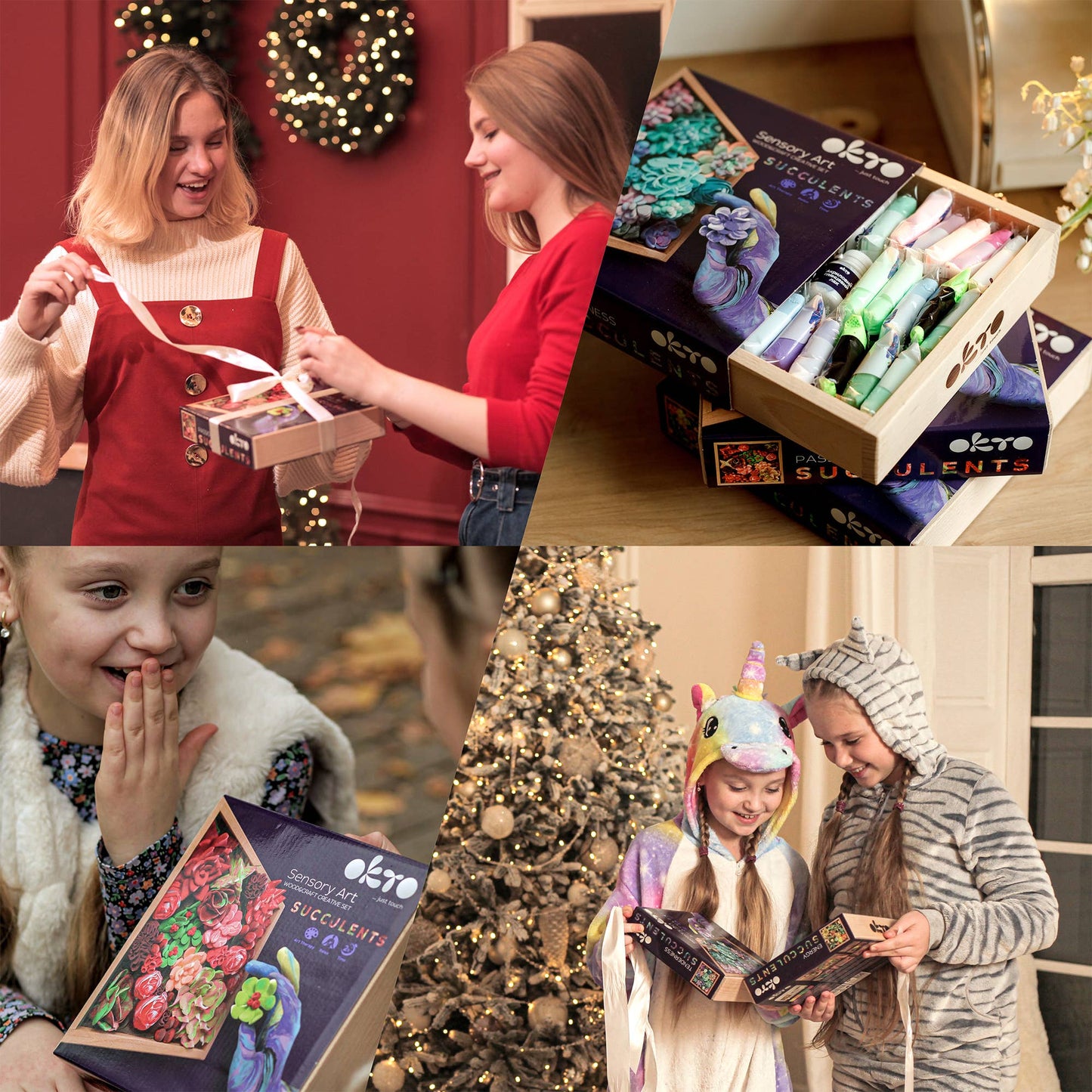 OKTO Sensory air dry clay art 3D woodcraft “Energy”