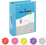 1.5″ 3-Ring View Binder: Assorted Colors
