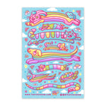 Rainbow Animals Colorful sticker sheet
