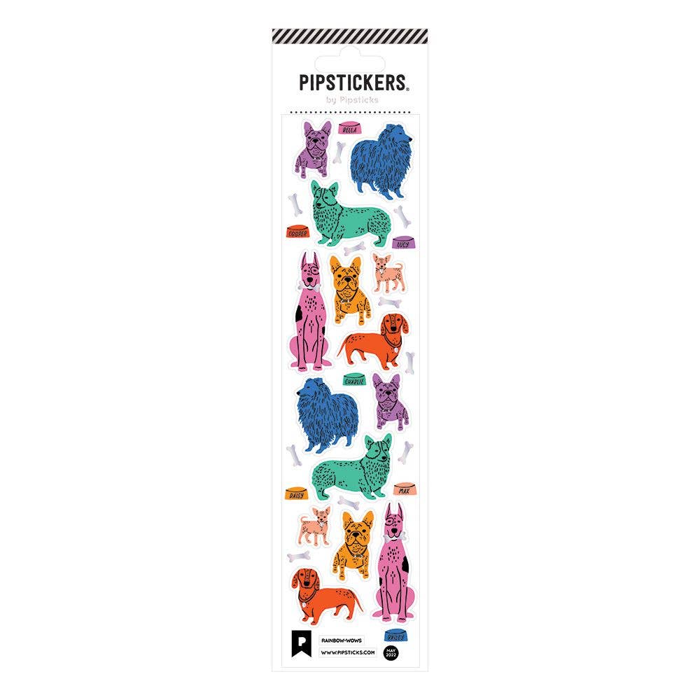 Rainbow-wows Dogs sticker sheet