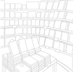Cozy Bookshops Coloring Book