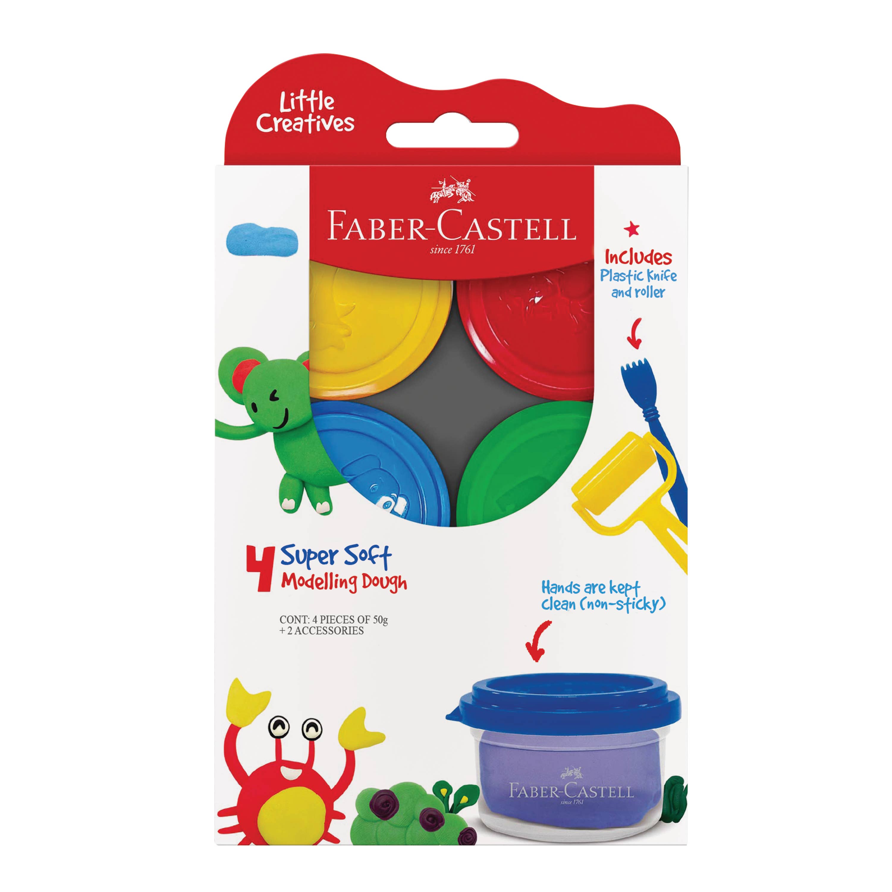 Little Creatives Modeling Dough 4Ct, 2 Varieties