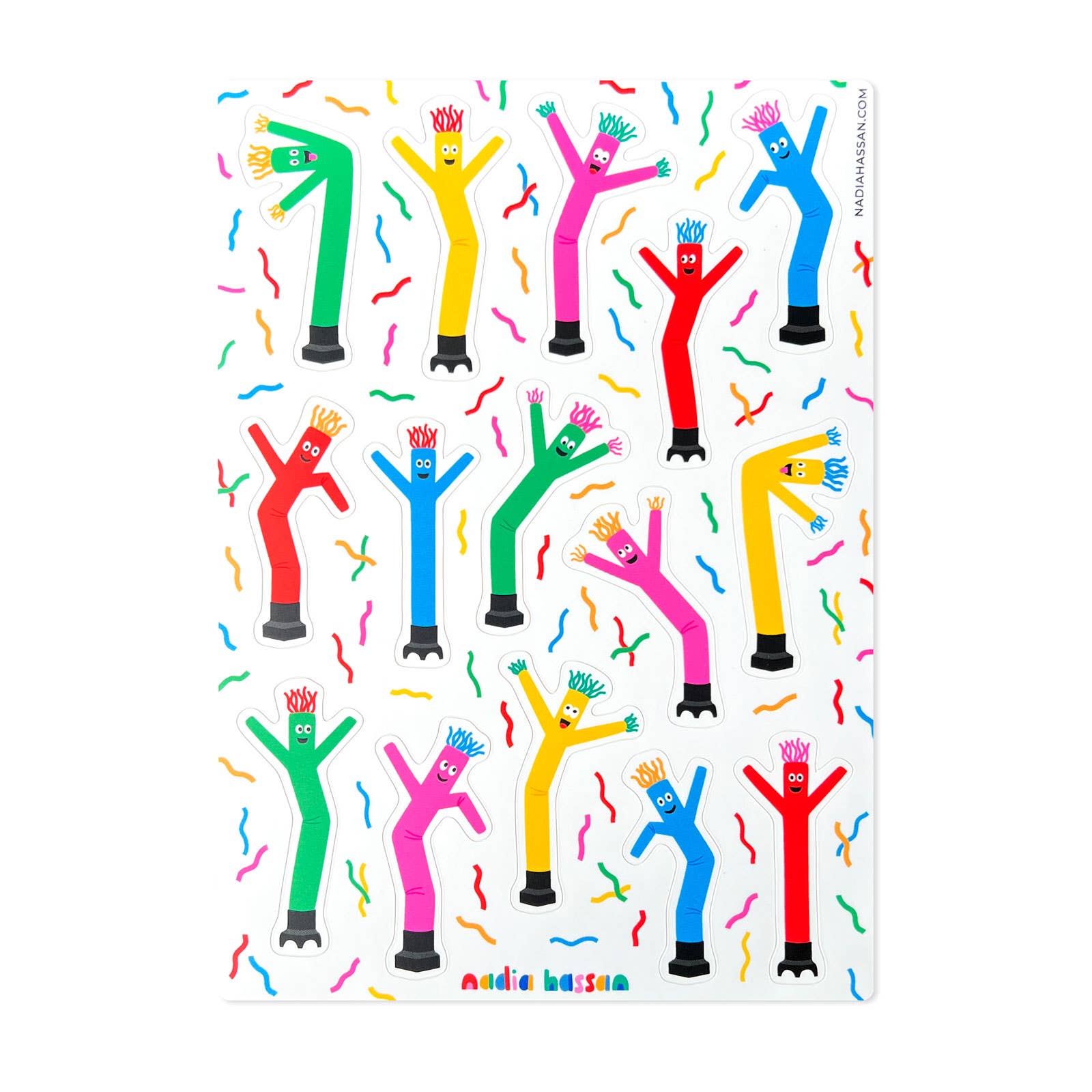Wacky Wavers sticker sheet