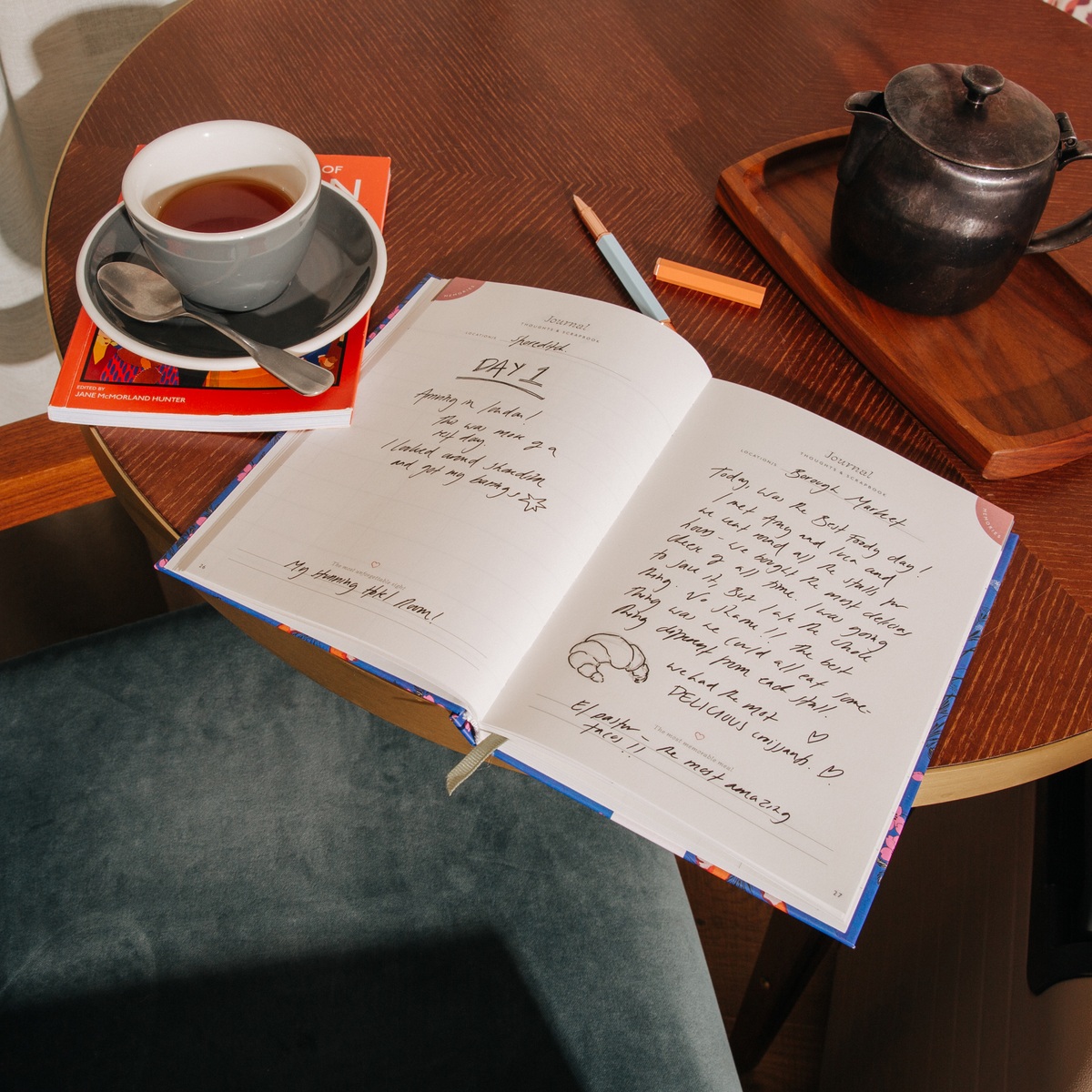 Hardcover Guided Travel Journal -  Sky High