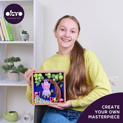 Air dry clay DIY Little Worlds - Bat