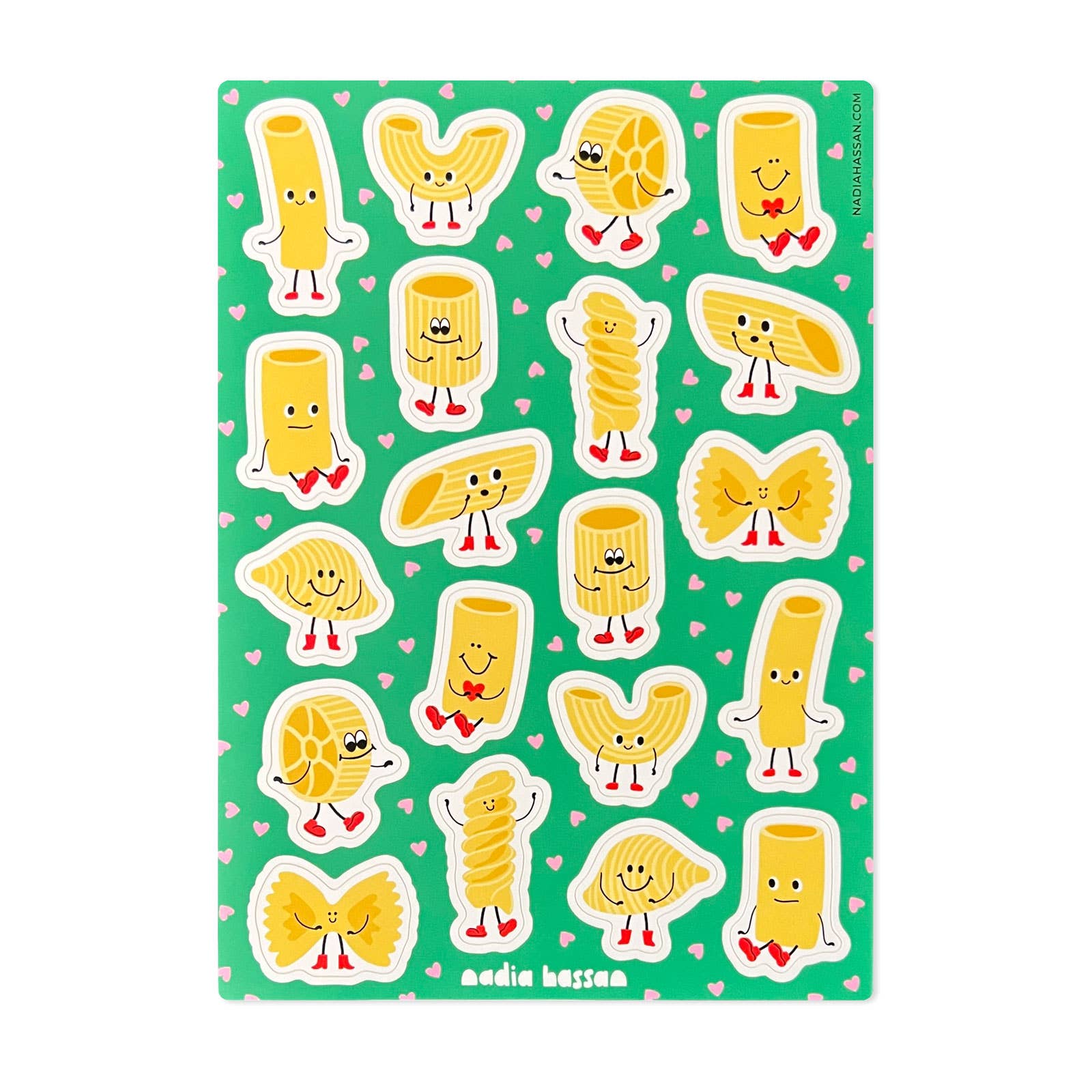 Pasta Pals sticker sheet