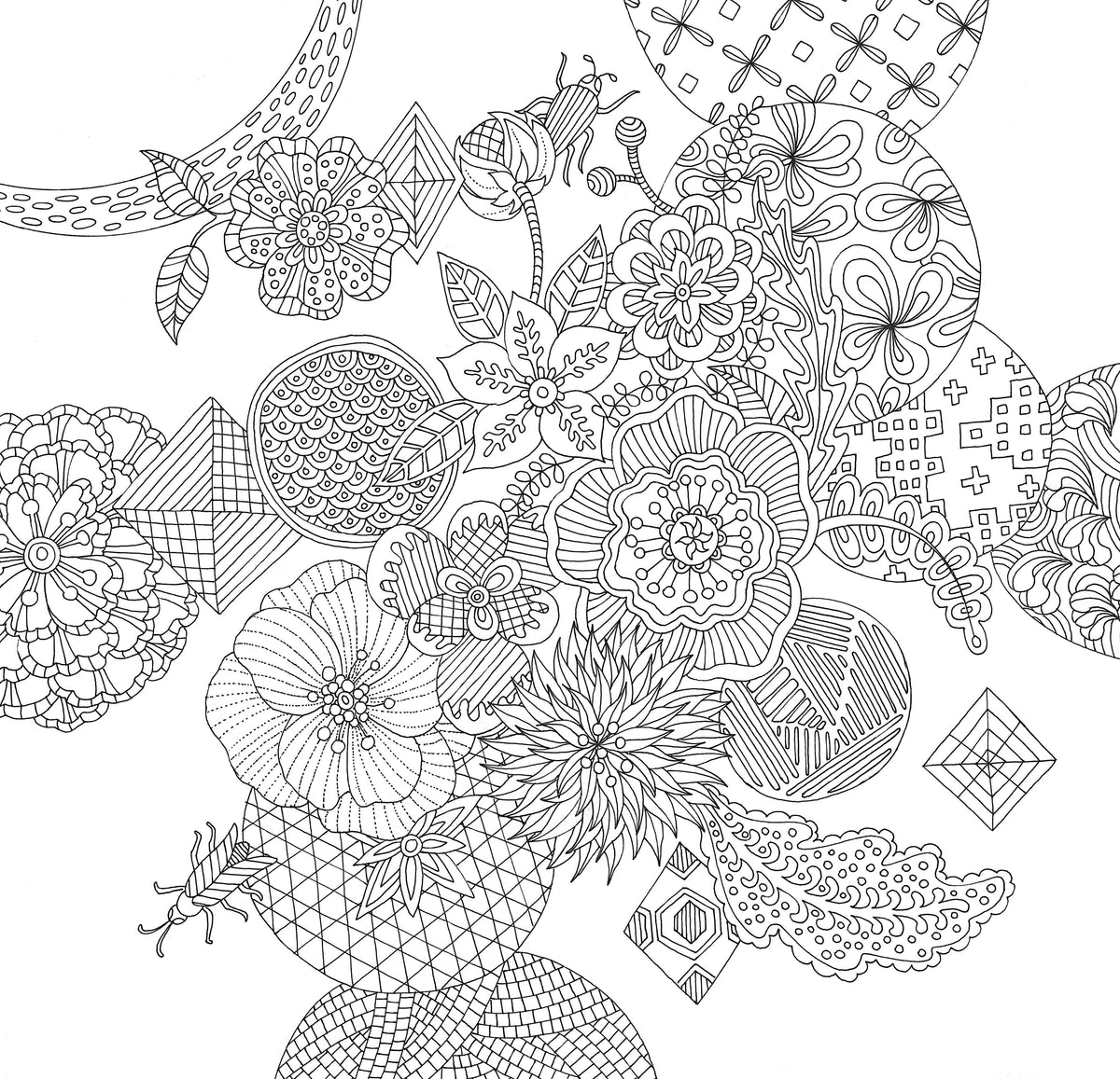 Zen Garden Artist's Coloring Book