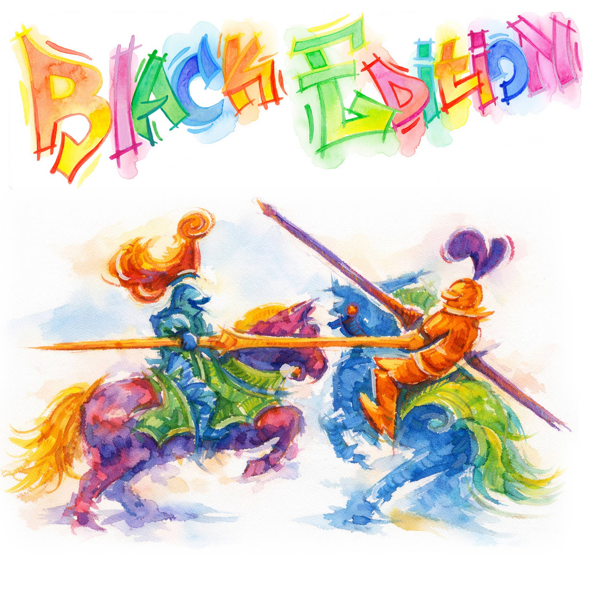 Watercolor Palette - Neon & Pastel