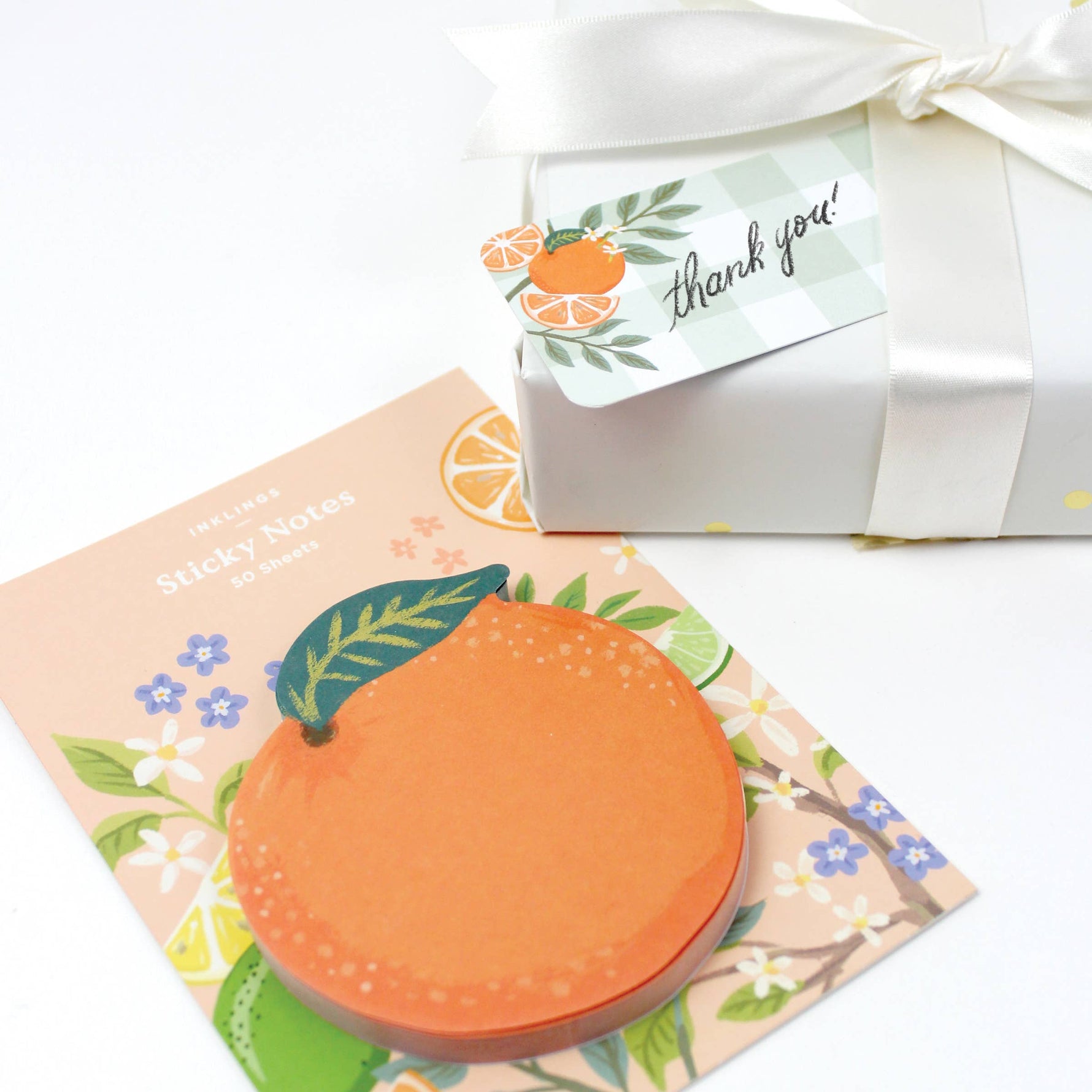 Orange sticky notes