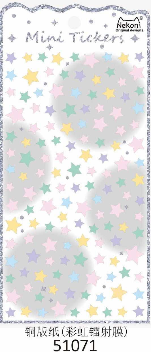 Mini star stickers