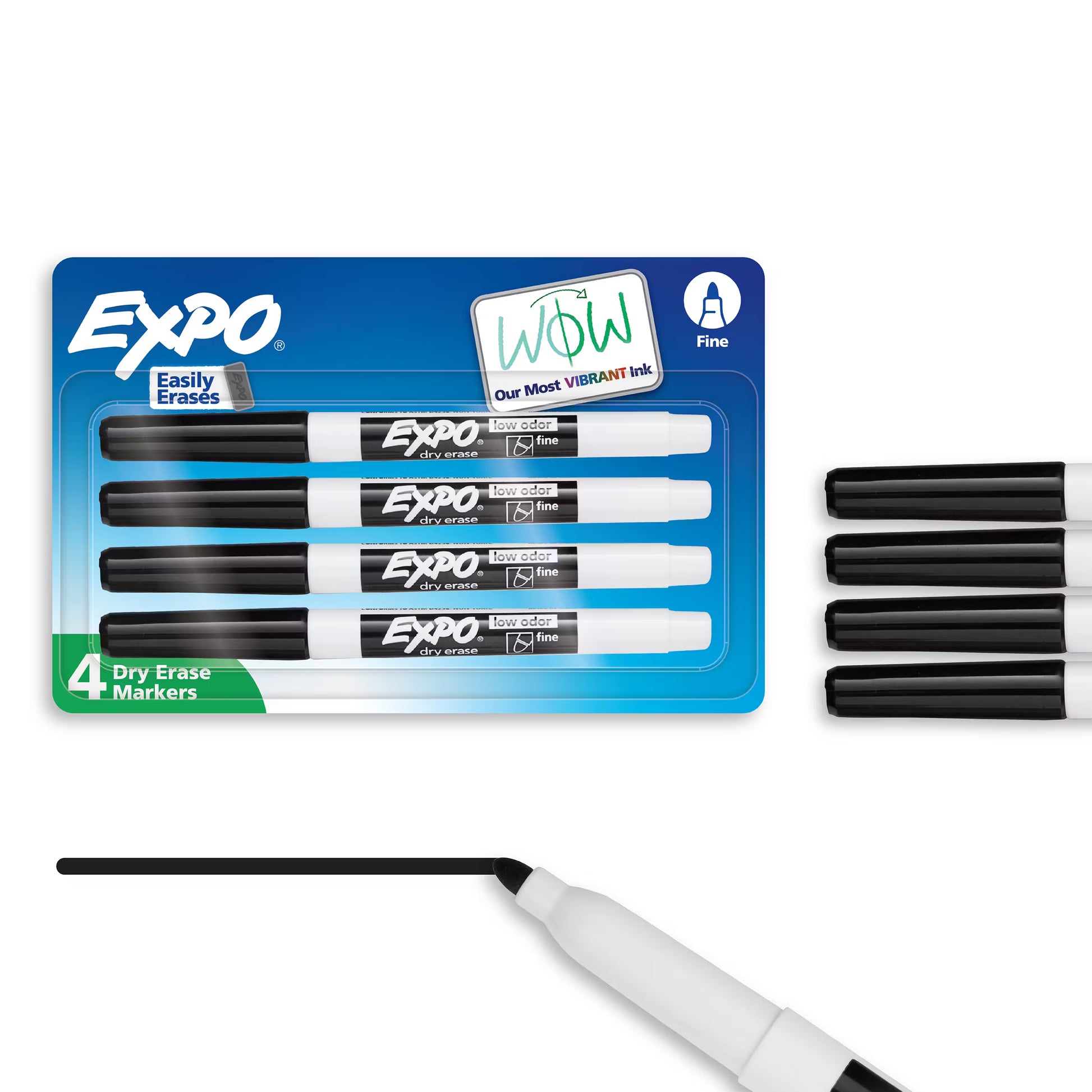 Black EXPO chisel tip or fine tip dry erase marker