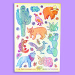 Southwestern Desert Vibes sticker sheet