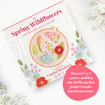 Spring Wildflowers Step by Step Embroidery Kit for Beginners