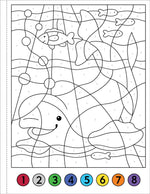 Color-By-Number Under The Sea coloring book