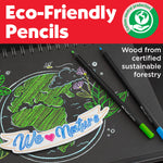 Super Soft Black Edition Colored Pencils, Neon & Pastel 12Ct